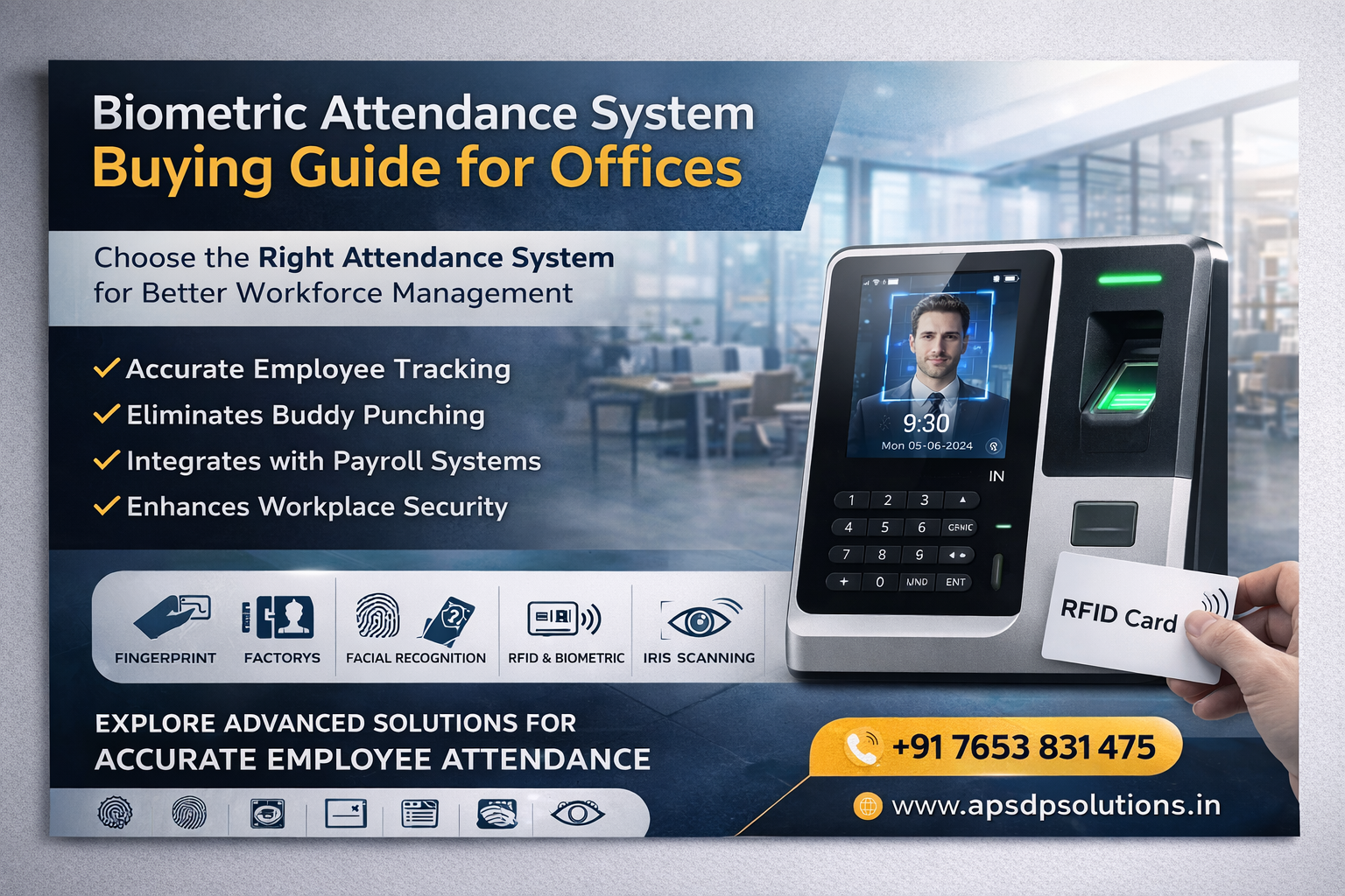 Biometric Attendance System Buying Guide for Offices